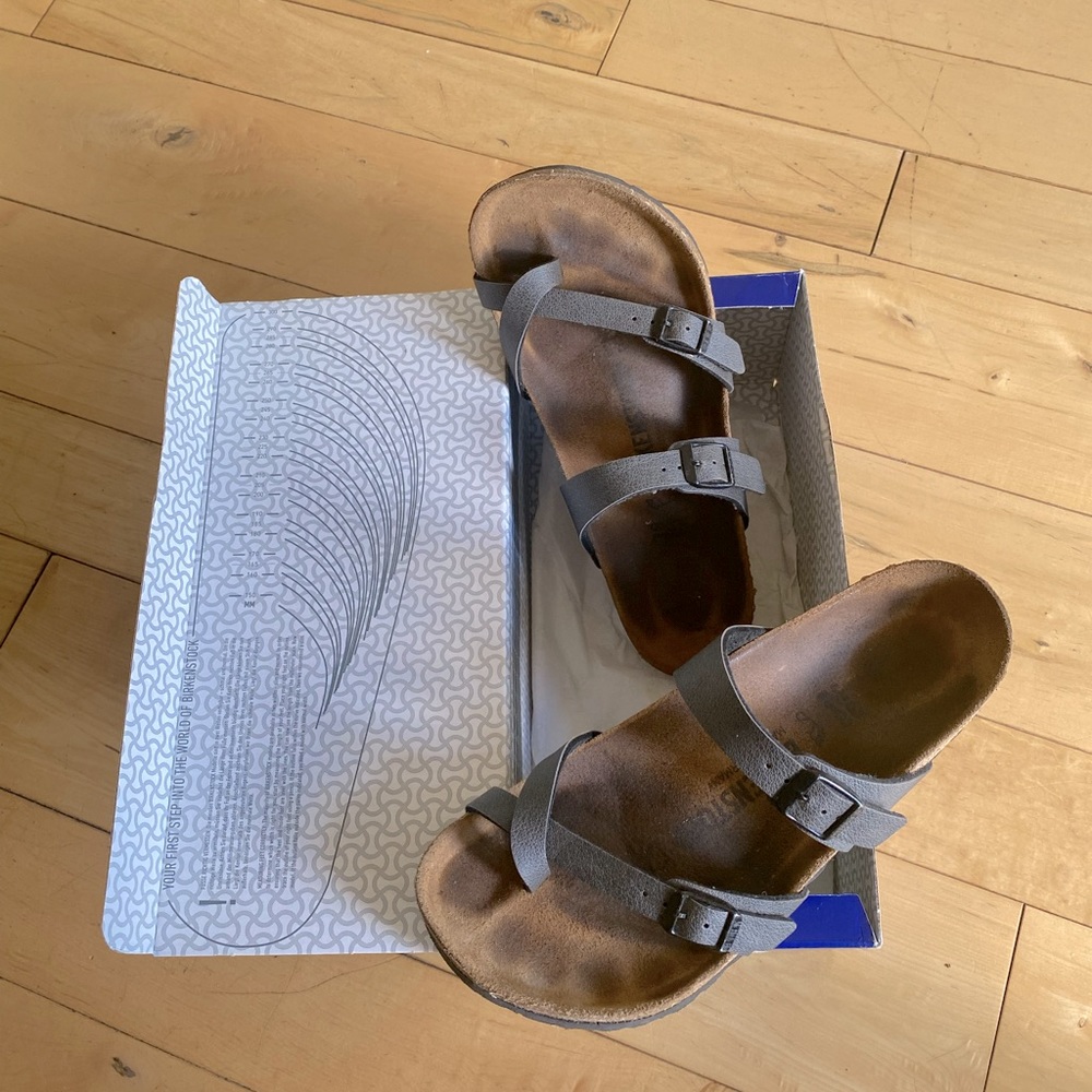 Birkenstock Sandals Mayari pull up anthracite 38